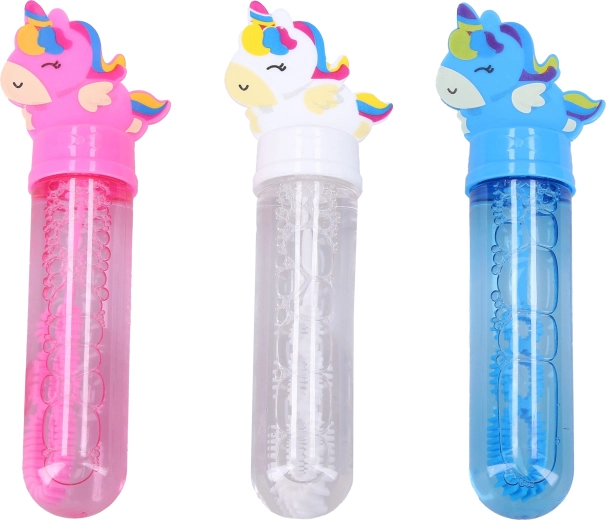 Varita de pompas de jabón con unicornio de 14 cm - 1 unidad