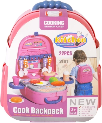Mini cocina infantil en mochila