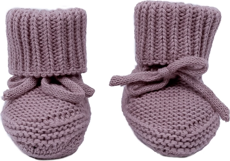 Patucos de punto Lodger rose 0–6 meses