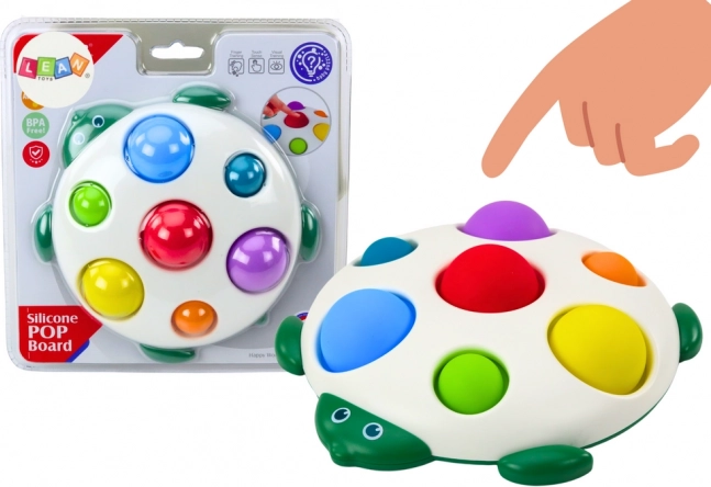 juguete sensorial tortuga tablero pop-it