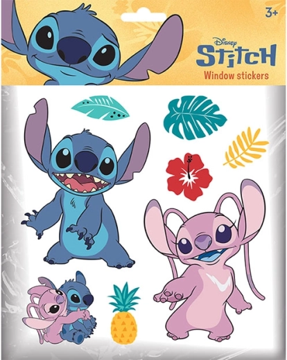 Pegatinas estáticas para ventanas Lilo & Stitch