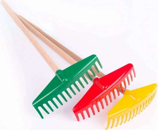 Rastrillo infantil Lena con mango de madera de 60 cm