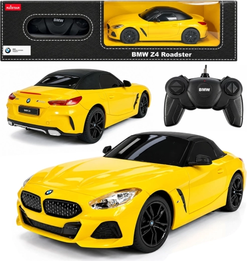 Coche RC BMW Z4 Roadster 1:18 amarillo