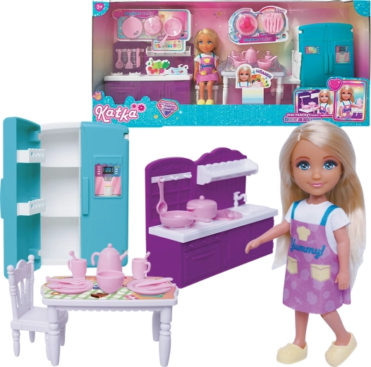 Muñeca Katka con set de cocina