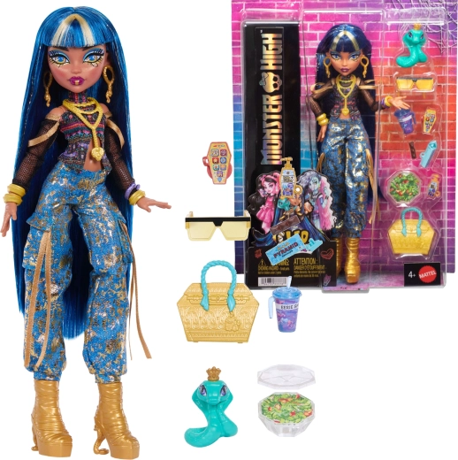 Monster High Cleo De Nile muñeca 26 cm con accesorios y mascota