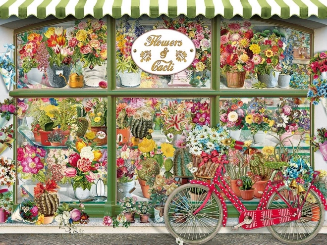 Puzzle Tienda de flores y cactus Pasteles Easy Handling 275 piezas