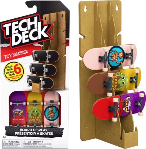 Tech Deck Toy Machine soporte para fingerboards con 3 monopatines