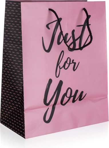 Bolsa de regalo Just For You Pink M 18 × 22 × 10 cm