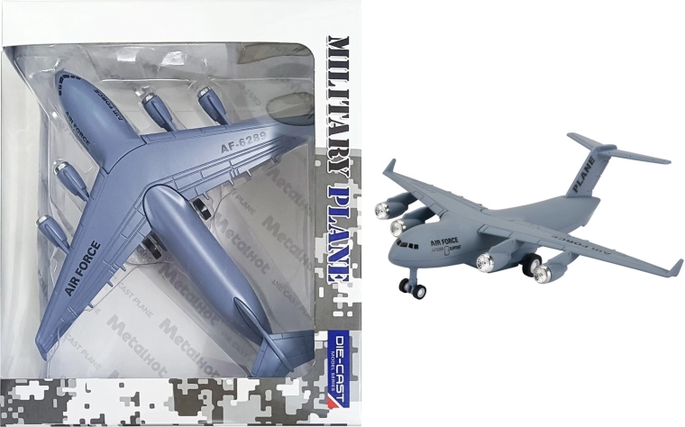 Modelo metálico de avión BOEING C‑17 1:300 con luces y sonidos