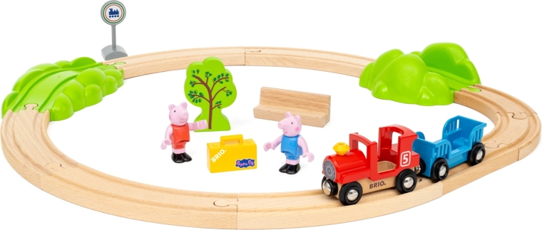 Vía de tren BRIO World Peppa Pig