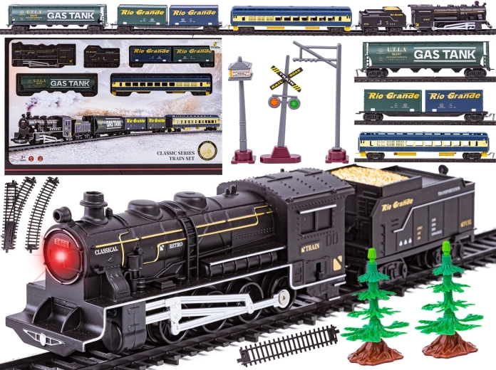 Tren eléctrico Fenfa con locomotora y 4 vagones