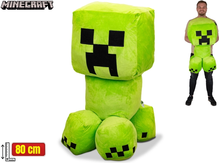 Creeper de peluche MINECRAFT 80 cm