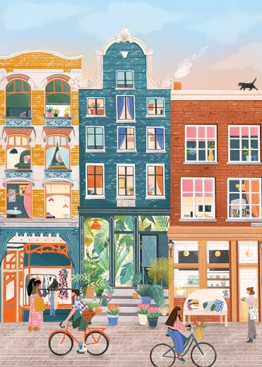 Puzle Nine Streets, Ámsterdam 500 piezas