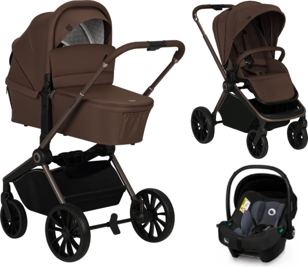 Cochecito combinado Lionelo Mika Plus 3en1 Mocha Mousse