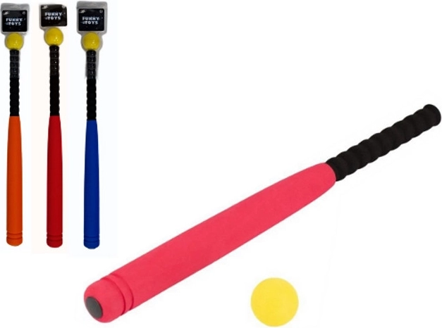 Bate de béisbol de espuma con pelota - 1 pieza
