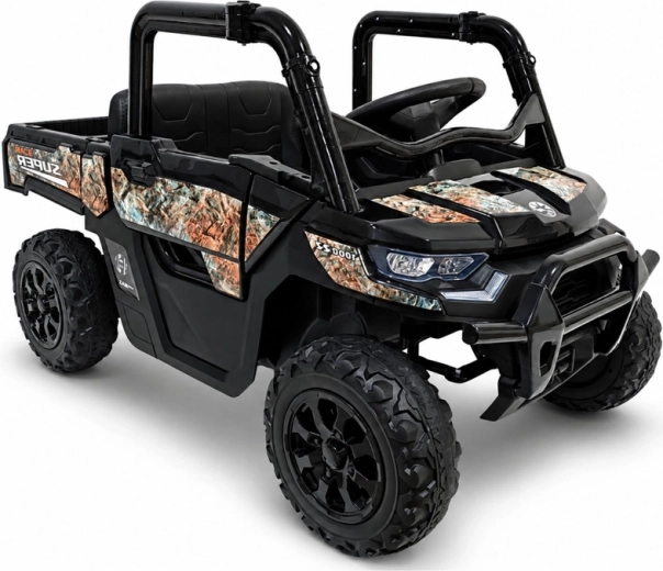 UTV eléctrico todoterreno infantil 4x4 de 24 V negro