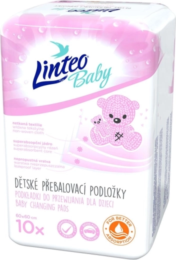 Empapadores para cambiar Linteo Baby 60 × 60 cm 10 uds