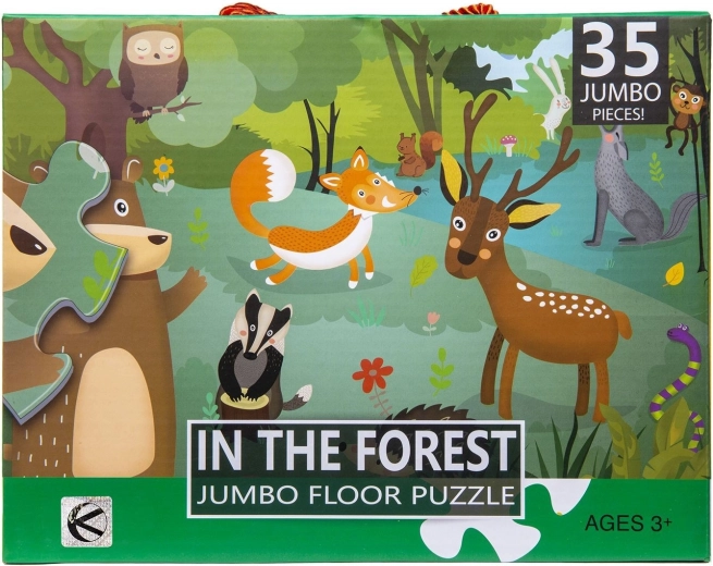 Puzzle infantil XXL de 35 piezas – bosque