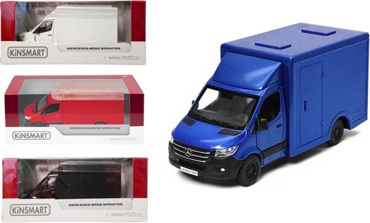 Modelo metálico Mercedes-Benz Sprinter 1:48 con mecanismo pull back