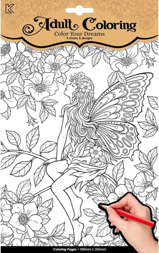 Libros para colorear para adultos: hadas y libélulas