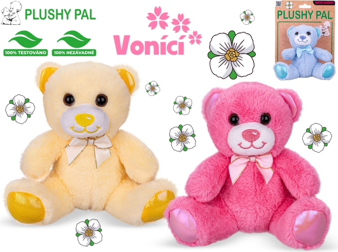 Osito de peluche Plushy Pal 15 cm con lazo y aroma