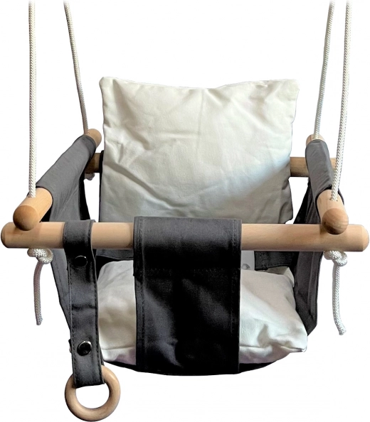 Columpio textil infantil blanco y negro 2Kids Toys