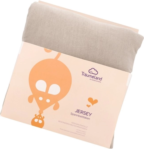Träumeland sábana bajera de jersey de algodón para cama junior 90 × 200 cm antracita