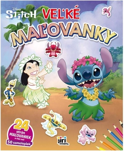 Libro para colorear grande Lilo & Stitch