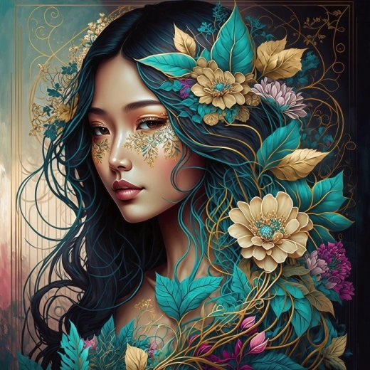 Bluebird puzzle cuadrado Hana – colección Alma de la naturaleza, 1000 piezas