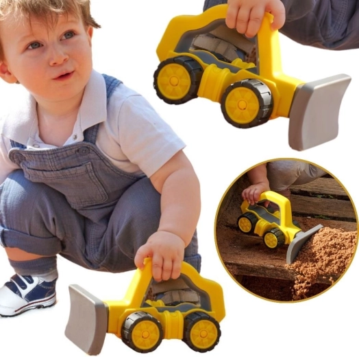 Bulldozer BIG Power Worker con neumáticos blandos para niños a partir de 2 años