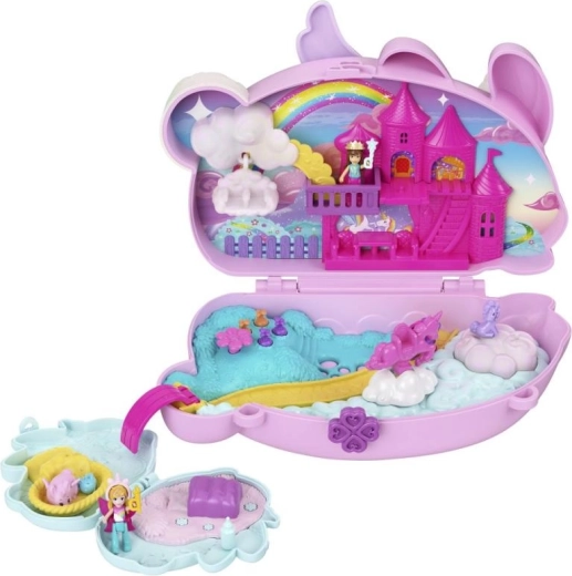 Polly Pocket set compacto 2 en 1 Reino de cuento de hadas de los conejitos