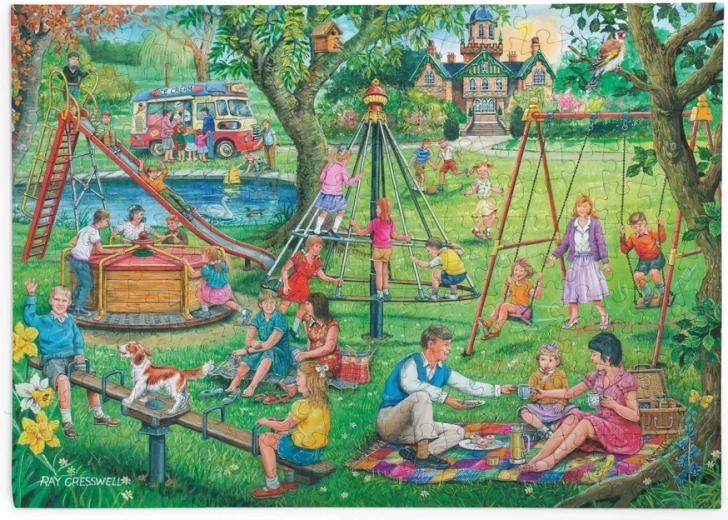 Puzzle Picnic en el parque infantil con 250 piezas grandes