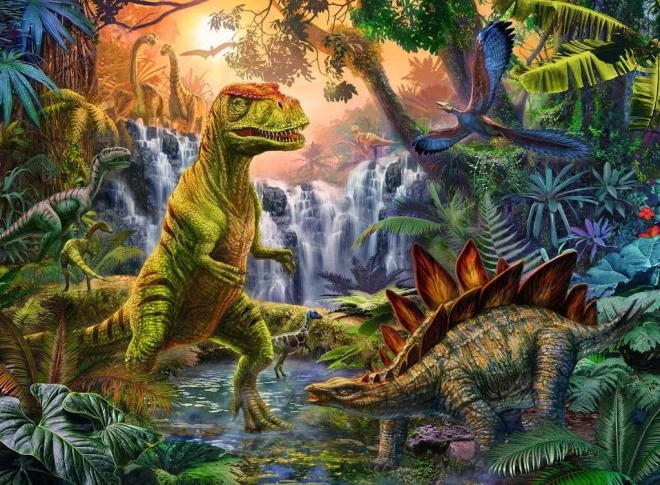 Puzzle En el reino de los dinosaurios XXL 100 piezas