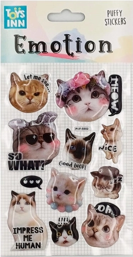 Pegatinas de emociones – gatos