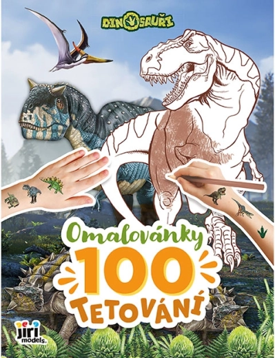 Libro para colorear y 100 tatuajes Dinosaurios