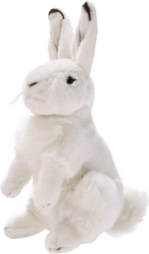 Conejo blanco sentado de peluche 25 cm