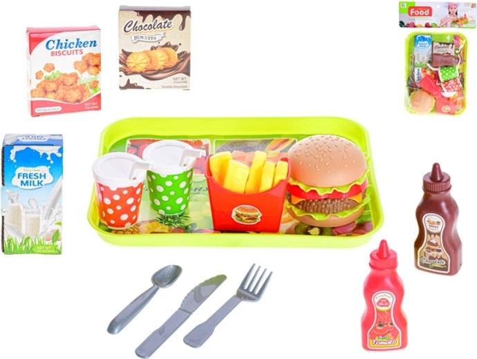Set de comida rápida para niños, 13 piezas en bolsa