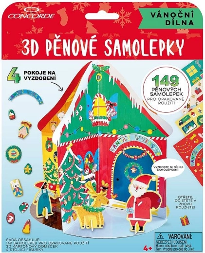 Pegatinas de espuma 3D taller navideño CONCORDE