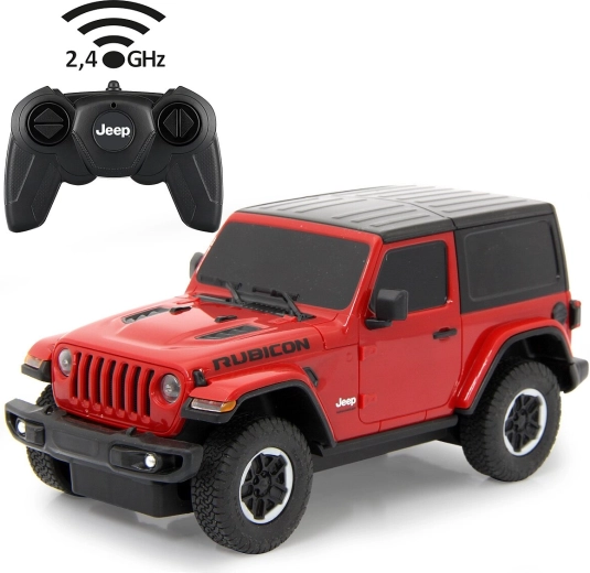 Jamara Jeep Wrangler JL coche RC 1:24 rojo 2,4 GHz