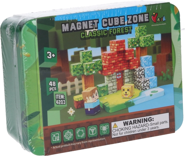 Set de construcción magnético Classic Forest - 48 piezas