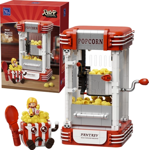 Pantasy set de construcción retro – máquina de palomitas