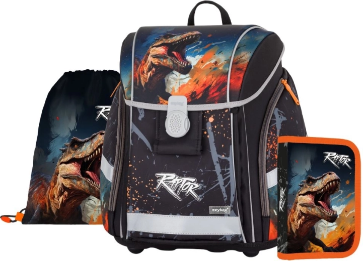 Set escolar 3 uds Premium Light Dino