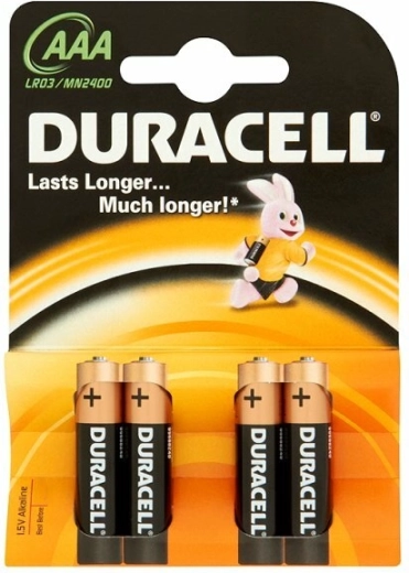 Pilas AAA DURACELL Basic, 4 uds