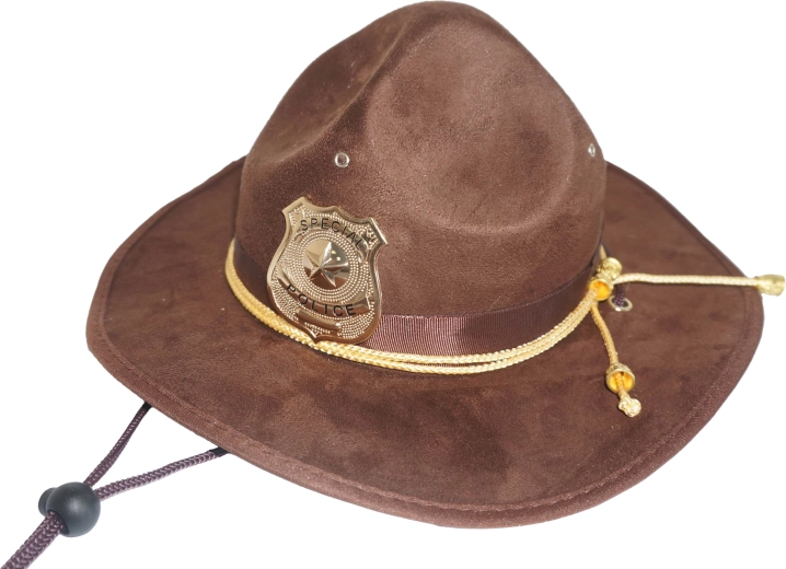 Sombrero de disfraz de sheriff (western)