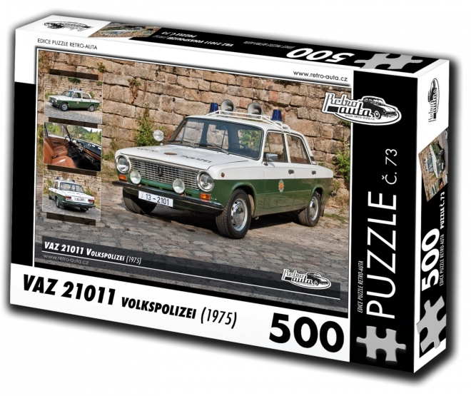 Puzzle de coches retro VAZ 21011 Volkspolizei 500 piezas