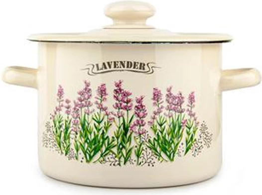 Olla esmaltada con tapa 2 l Lavanda