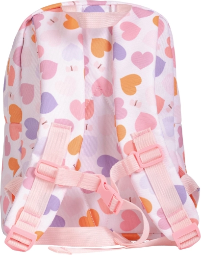A Little Lovely Company pequeña mochila infantil con corazones