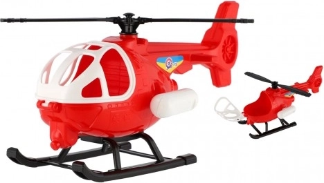 Helicóptero de plástico - rojo