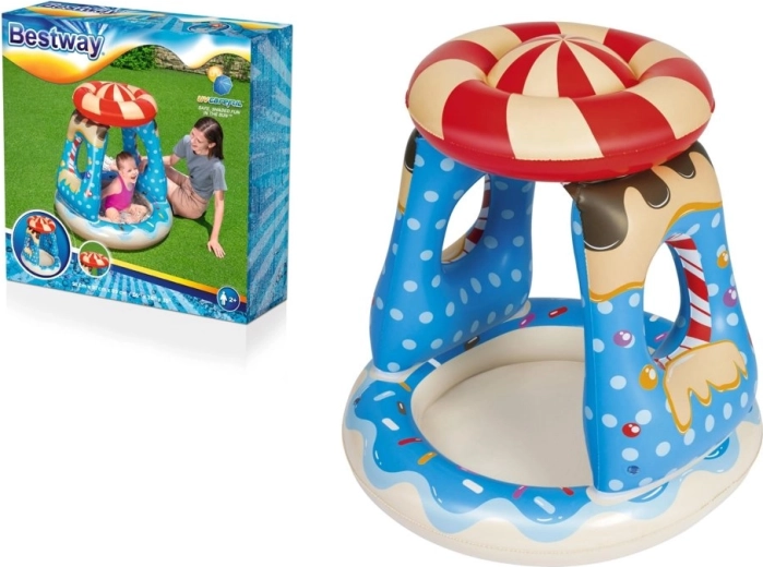 Piscina infantil hinchable con toldo 91 × 91 × 89 cm BESTWAY