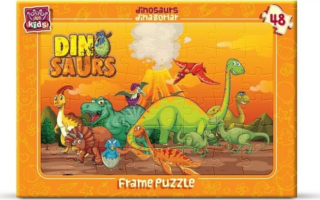 ART PUZZLE dinosaurios – rompecabezas de tablero 48 piezas